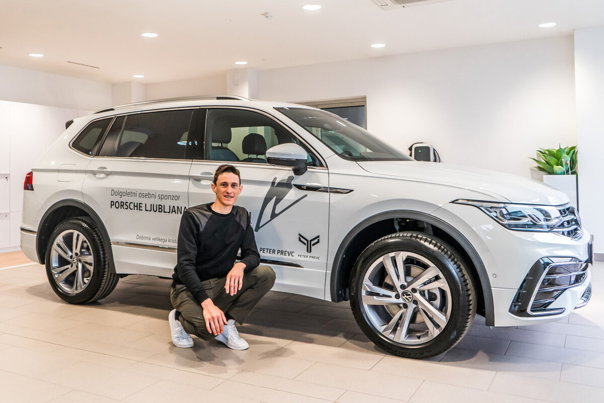 VW Tiguan R-Line in Peter Prevc