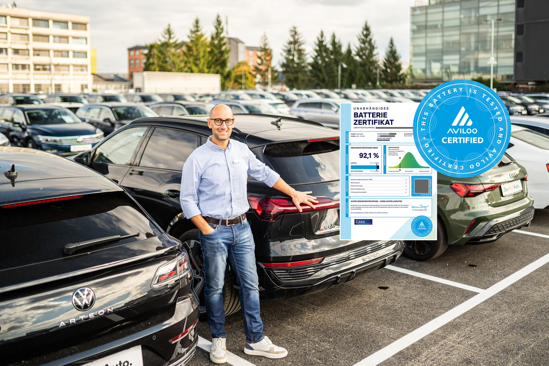 Porsche Inter Auto AVILOO certifikat test baterije rabljeno vozilo