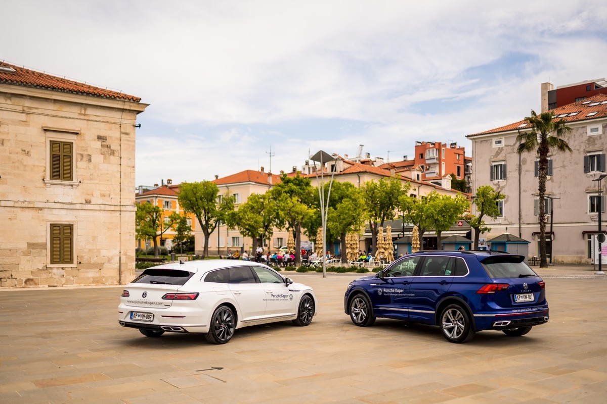 VW Arteon in VW Tiguan pri Porsche Koper
