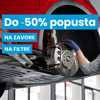 Do -50% popusta na zavore in filtre!
