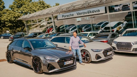 Audi RS 6 - Porsche Verovškova čestita za jubilej!