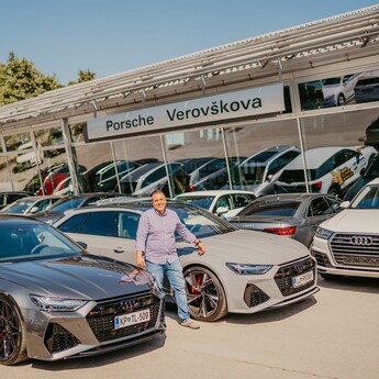 Audi RS 6 - Porsche Verovškova čestita za jubilej!