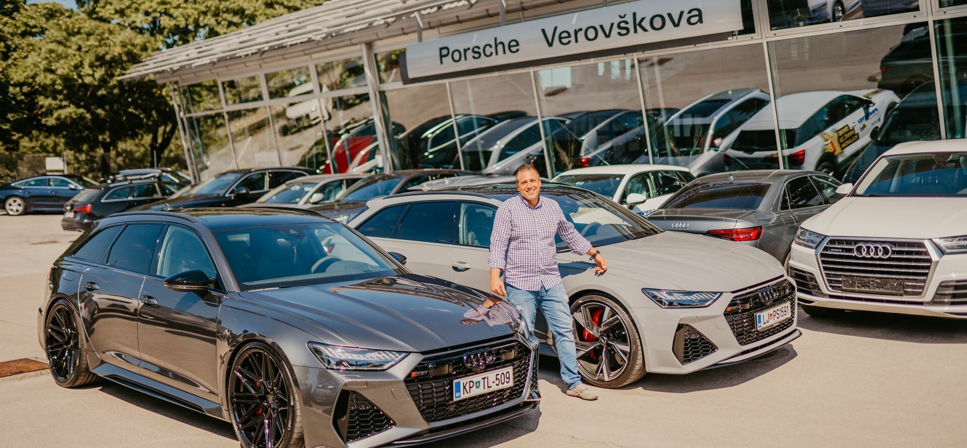 Audi RS 6 - Porsche Verovškova čestita za jubilej!