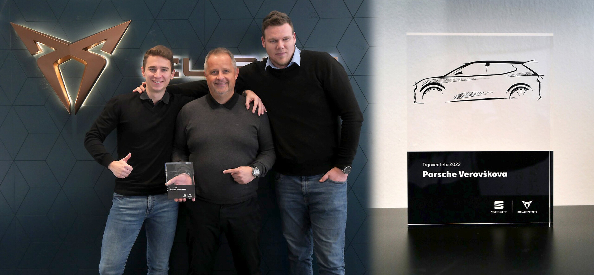 CUPRA Porsche Verovškova - trgovec leta 2022