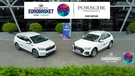 Vozila Porsche Verovškova bodo spremljala Eurobasket 2023 v Ljubljani!
