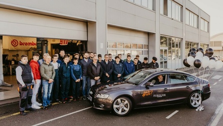 Porsche Koper predal vozilo Audi A5 Srednji tehniški šoli Koper!