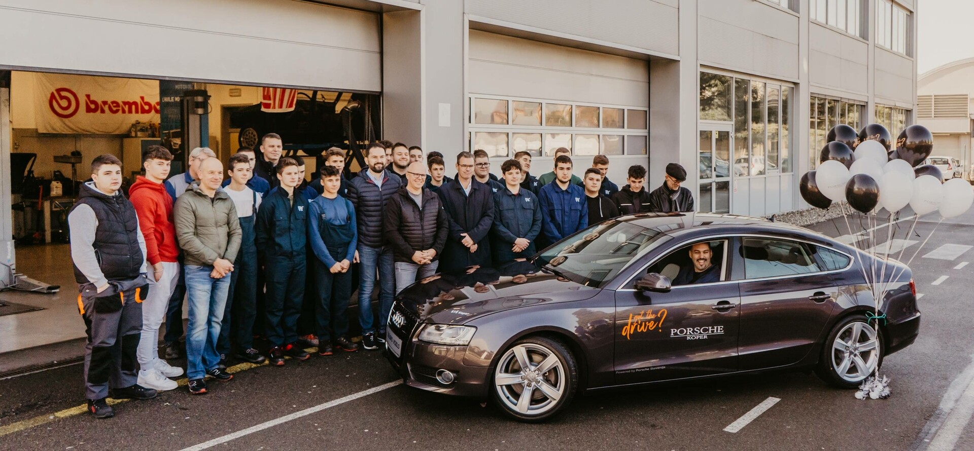 Porsche Koper predal vozilo Audi A5 Srednji tehniški šoli Koper!