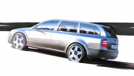 Škoda Octavia Combi: oblikovna študija praznuje
