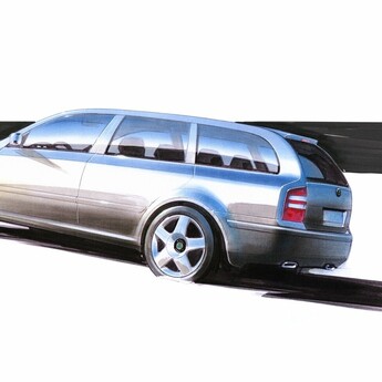 Škoda Octavia Combi: oblikovna študija praznuje